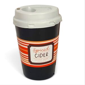 Spiced Cider Fall‎ Harvest Faux Glass Coffee Cup Tiered Tray Decor